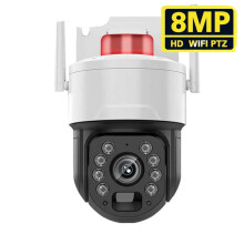 8MP PTZ WiFi Camera with 50x Optical Zoom, Outdoor Human AI Auto-Tracking, P2P Audio Surveillance, Tuya-Compatible CCTV