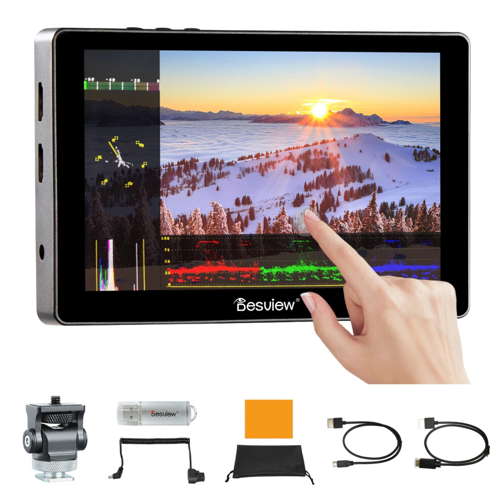 Desview R705 7-Inch 4K Hdmi Touchscreen Field Monitor - Full Hd 1920X1200 Ips With Hdr & 3D Lut For Dslr Cameras 711181137699