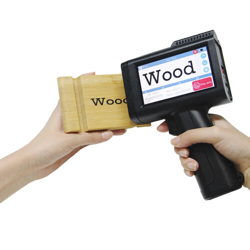 M10 Handheld Inkjet Printer with 4.3 Touchscreen - Intelligent Barcode, Logo, Date, and QR Code Printing with Fast-Drying Ink Cartridge