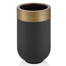 Eco-Friendly Black Darbuka Planter - Modern Large Flower Pot for Home & Garden Decor