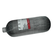 Compact 2L Carbon Fiber Scuba Tank - 4500 PSI High-Pressure Air Cylinder for Diving & Firefighting