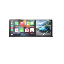 4K Dash Cam with Wireless CarPlay & Android Auto, Rear Camera, GPS Navigation, and 11.3 DVR Monitor