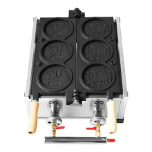 iTop WG1 Commercial Non-Stick Coin Waffle Maker with Timer - Versatile Snack & Bread Machine (110V/220V)