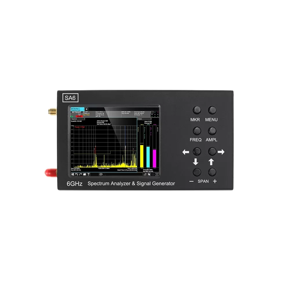 Enhanced Sa6 6G Portable Spectrum Analyzer With 3.2-Inch Touchscreen, 35Mhz-6200Mhz Wireless Signal Meter For Wifi & Cdma Labs 7445030574511