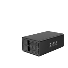 ORICO Dual-Bay HDD Docking Station with RAID Support, SATA to USB 3.0 Hard Drive Enclosure, Aluminum Design, 44TB Capacity
