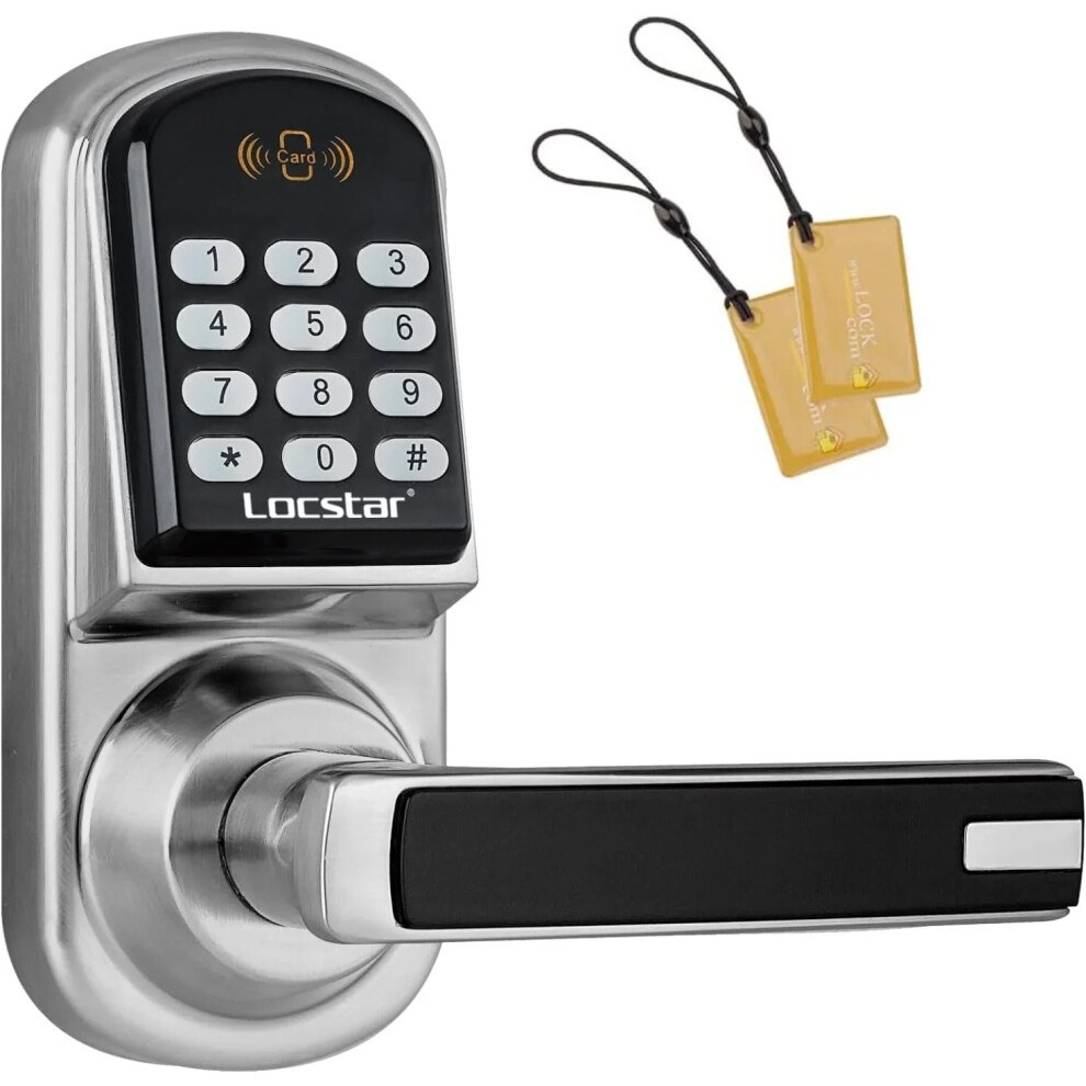Locstar Keyless Entry Smart Door Lock With Digital Keypad For Wooden Doors 744759576088
