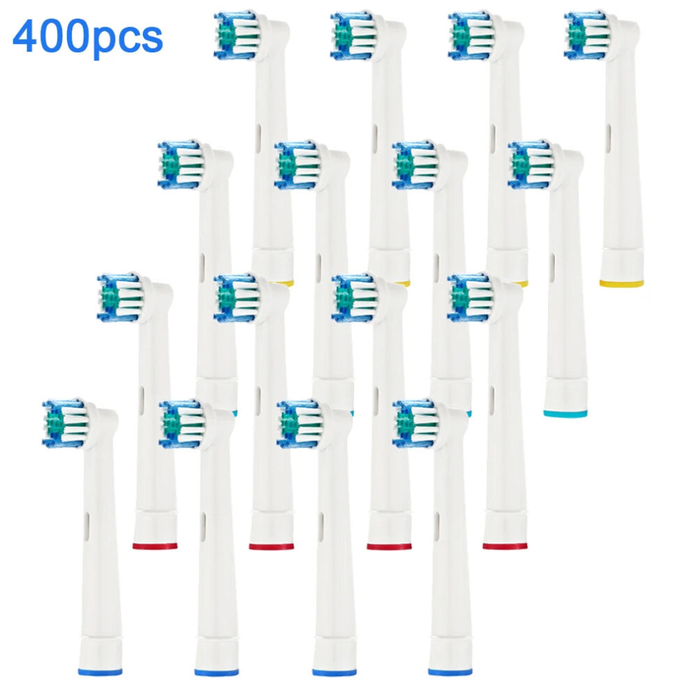 DuPont Soft Bristle Replacement Brush Heads for Oral-B Electric Toothbrush - 400 Pieces (100 Packs)