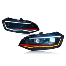 Volkswagen VW Polo 2019-2022 LED Projector Headlights with DRL & Sequential Turn Signal