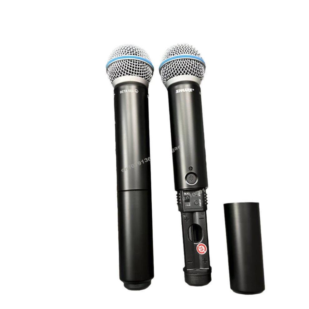 Shure BLX288/Beta58A Dual Wireless Vocal Microphone System with Two Professional UHF 640-690MHz Beta58A Handheld Mics