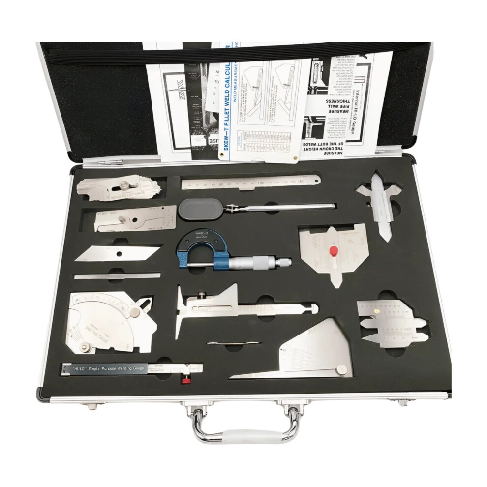 13-Piece Ulnar Welder Inspection & Welding Gauge Kit With Soldering Ruler For Convenient Testing 313111258209