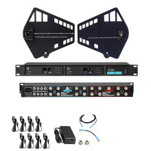 Leicozic 16-Channel RF Signal Amplifier with 450-1000MHz Antenna Splitter & Directional BNC Coaxial Cables
