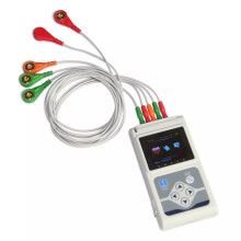 Contec TLC 9803 24-Hour Dynamic ECG Monitor System with Extra Cable & Electrodes