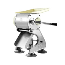 Effortless Commercial Stainless Steel Manual Meat Cutter - Hand Crank Desktop Slicer for Perfectly Sliced and Diced Meats