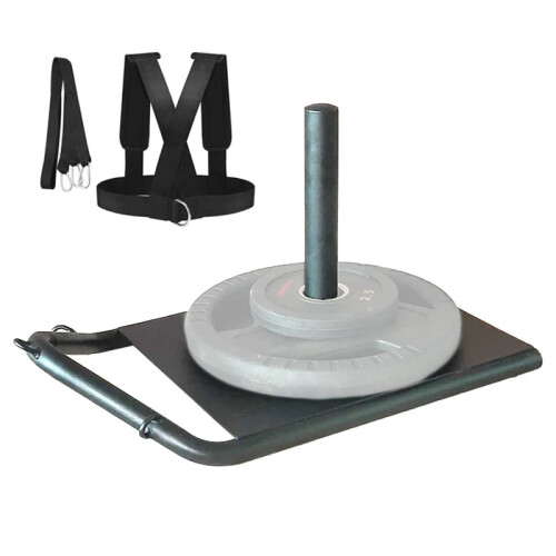 Steel Power Sled with Shoulder Strap for Explosive Strength & Speed Training