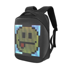 Versatile LED Multimedia Advertising Backpack - Large Capacity, Waterproof, I for Business and Travel
