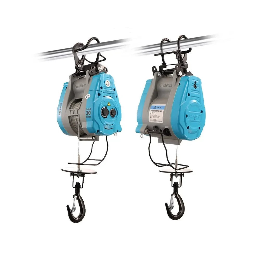 4Th Gen Stepless Speed Brushless Variable Frequency Electric Hoist 220V - Versatile Suspension Lifting Crane For Home Use 726084365506