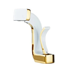 Sleek Brass Waterfall Bathroom Faucet - Contemporary Single Hole Art Basin Mixer Tap