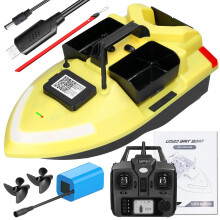 V020 GPS Fishing Bait Boat with 500m Remote Control, Dual Motor, 2kg Load Capacity, Automatic Cruise & Return, Fish Finder Included