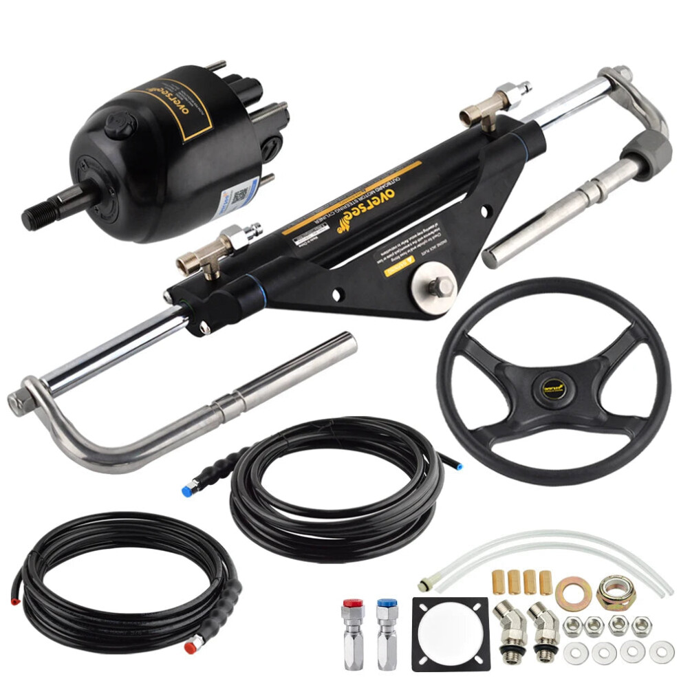 150Hp Mophorn Front Mount Hydraulic Steering Cylinder For Yamaha & Mercury Outboard Marine - Compatible With Baystar & Teleflex Boats 7445013230205