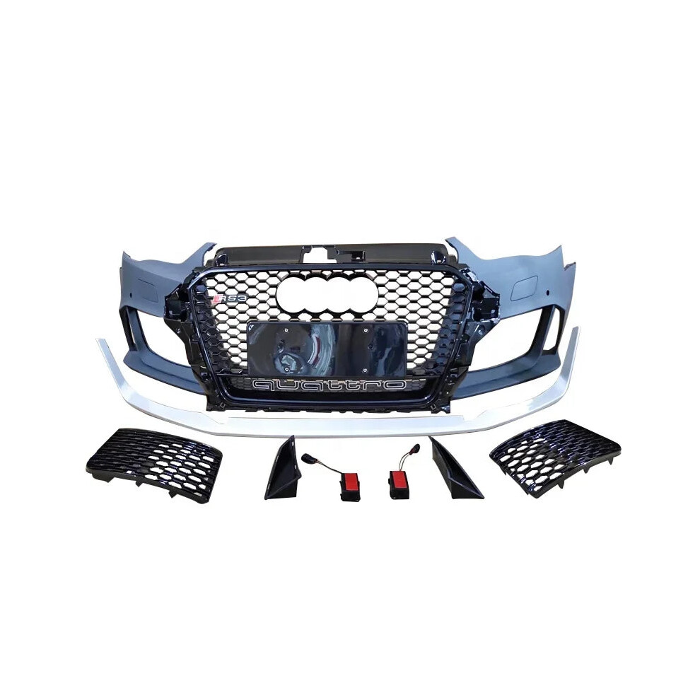 Custom Facelift Front Bumper For Audi A3/S3 8V Hatchback/Sedan (2014-2016) - Rs3 Style Body Kit 7445028230290
