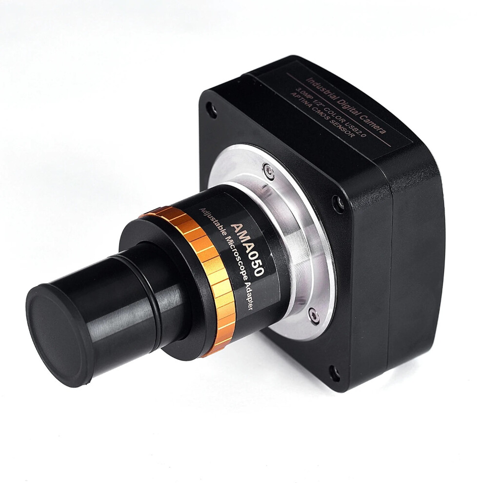 High-Resolution 5.0Mp Cmos Digital Video Microscope Camera With 60Fps, Adjustable 23.2Mm Eyepiece To C-Mount Adapter 705353290725