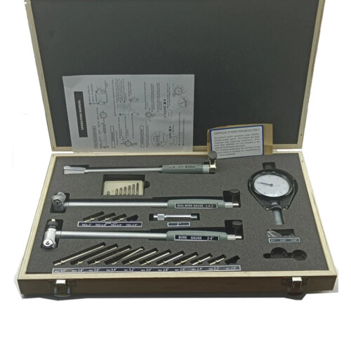 Precision 3-Piece Dial Bore Gauge Set - 18-160mm Deep Engine Hole Measurement
