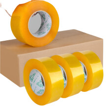 Heavy Duty Clear BOPP Packing Tape - 50 Pack for Moving, Shipping, and Office Use