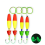 100pcs Luminous Circle Hook Catfish Rigs with Santee Cooper Cork Foam Float & Bell Indicator 1