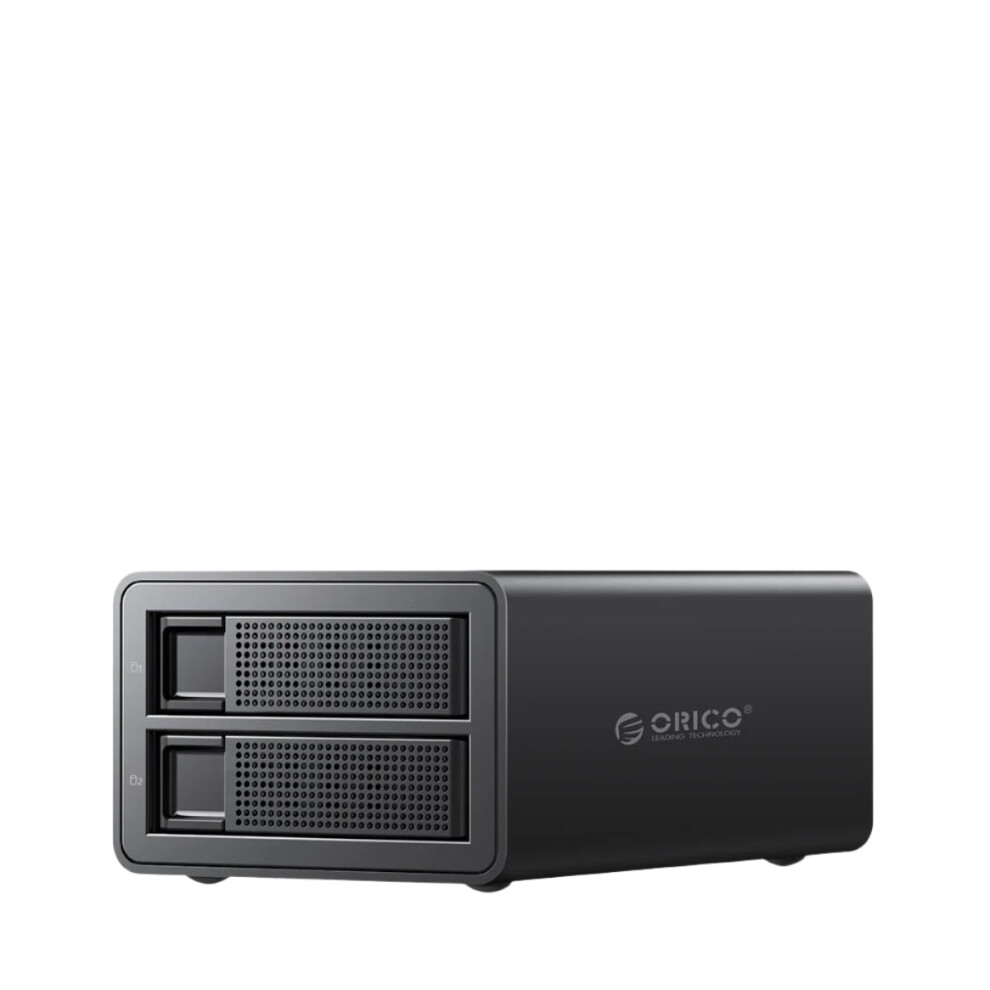 Orico Dual-Bay Aluminum Hdd Enclosure - 5Gbps Sata To Usb 3.0 With 48W Internal Power, Uasp Support For 2.5/3.5 Inch Drives 7445023983917