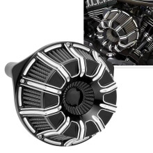 Premium Air Cleaner Intake Filter Cover for Harley Dyna, Softail, Touring, and Trike Models