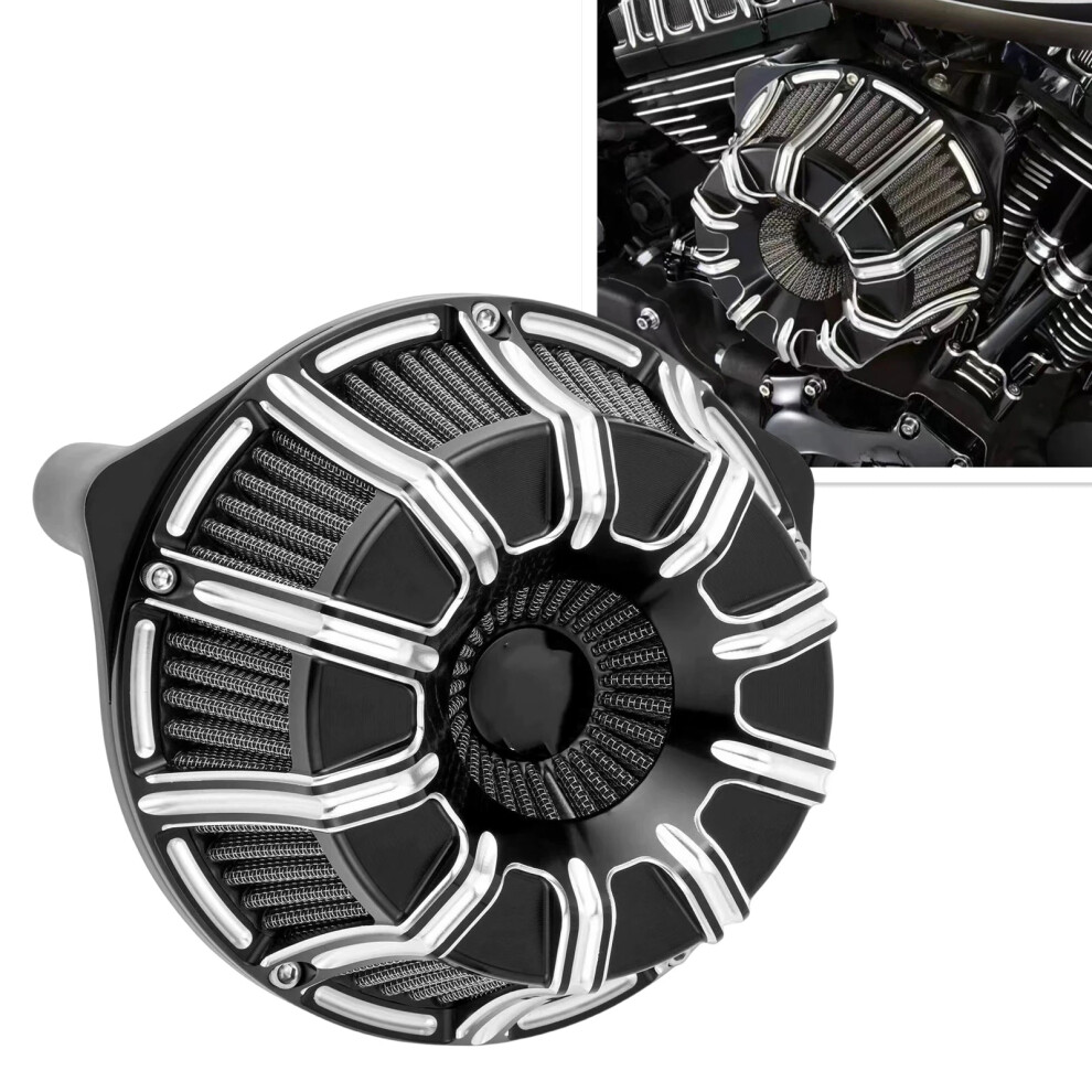 Premium Air Cleaner Intake Filter Cover For Harley Dyna, Softail, Touring, And Trike Models 7445030266287