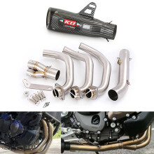 Stainless Steel Slip-On Exhaust System for Yamaha Tracer 900 GT (2015-2019) - Tail Muffler & Header Mid Pipe