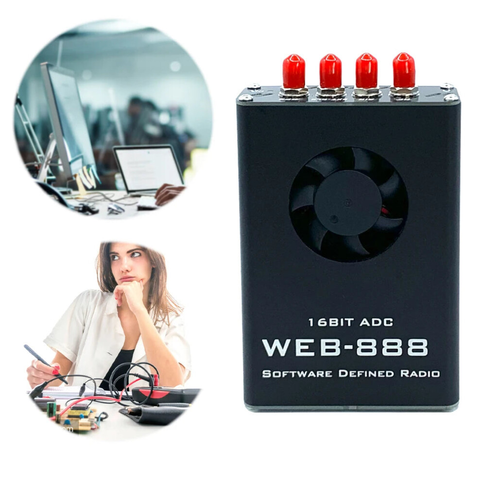 Web 888 16-Bit Adc Software-Defined Radio With 62M Bandwidth, 10 Khz To 60 Mhz Hf/Vhf Sdr Receiver & Gps Module 7445015125189