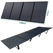 Foldable Solar Panel Kit with 12V Controller - 200W/150W/100W Options for Power Stations & Campers, EU Warehouse,