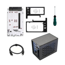 85W PD TH3P4G3 SFX PC Case Chassis Frame with Thunderbolt-Compatible Hub & Power Bracket