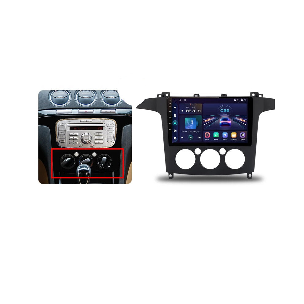 Junsun V1pro Ai Voice 2-Din Android Auto Radio For Ford S-Max (2007-2015) With Carplay, 4G Connectivity, And Gps Multimedia System 313102475400