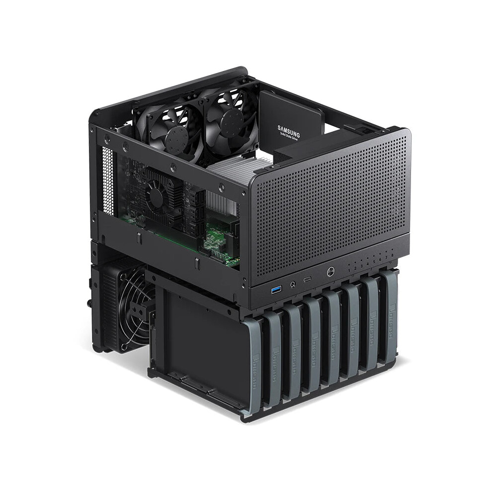 Jonsbo N3 Mini Itx Nas Case - Aluminum With Steel Support, 130Mm Cpu Cooler, Dual 100Mm Fans Included 313090531560
