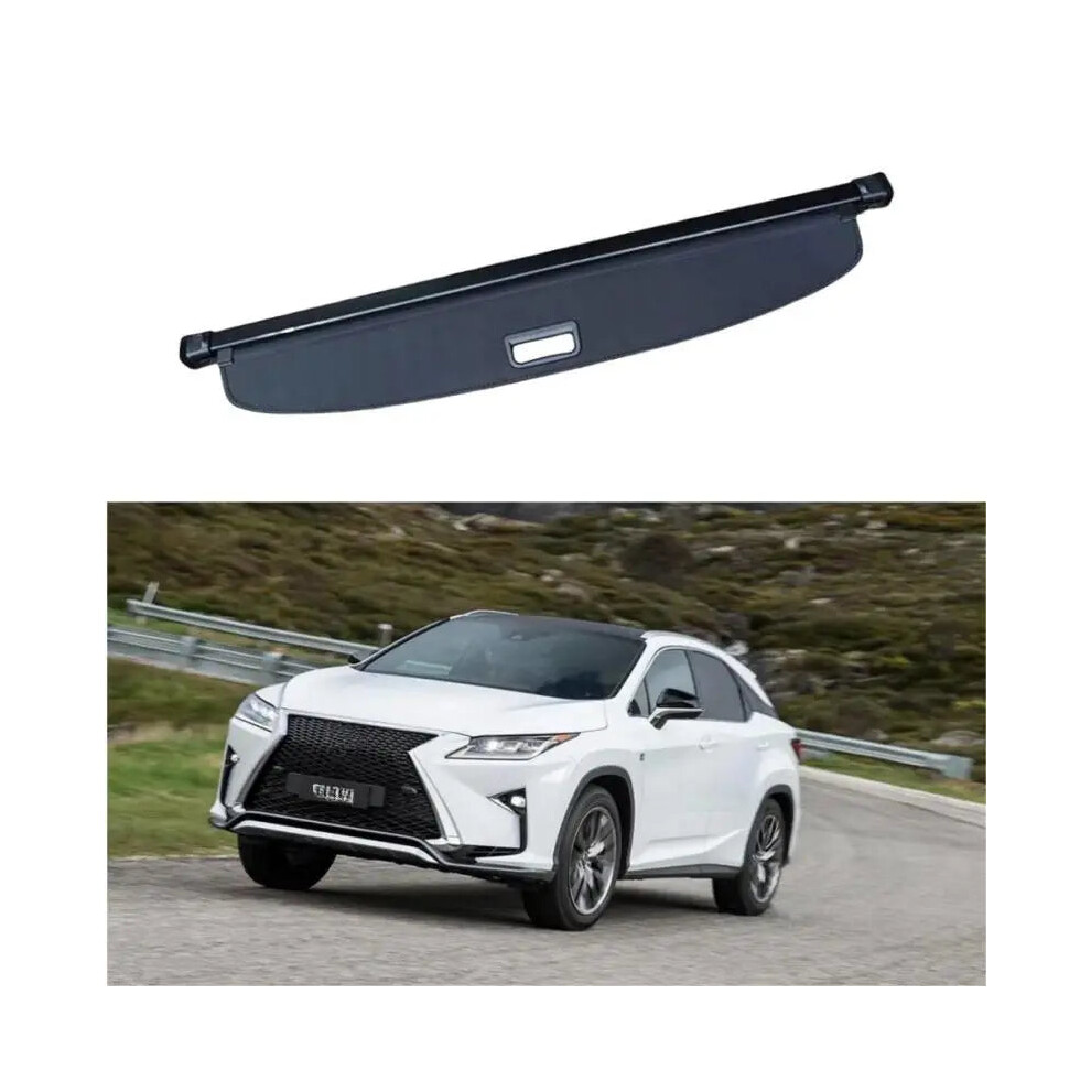 Premium Canvas Retractable Trunk Shade & Cargo Cover For Lexus Rx (2016-2023) Black 313049281201