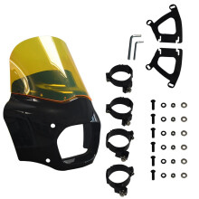 Road Warrior 11 Headlight Fairing with 62mm Clamps for Harley Softail Fat Bob FXFB/FXFBS (2018-2023)