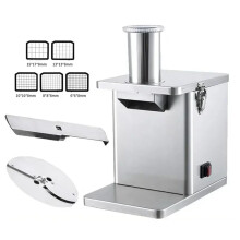 Heavy-Duty 150kg/h Electric Vegetable and Fruit Slicer & Dicer - Onion, Radish, Melon, Potato Cutting Machine