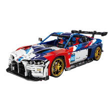 JD040 M4 Supercars High-Tech Racing Model Building Kit - Ultimate Speed Vehicle Bricks Toy for Kids and Boys