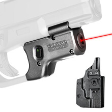 Warriorland Red Laser Light Series for Glock 17/19 Gen 3-5 with Right-Handed Kydex Holster