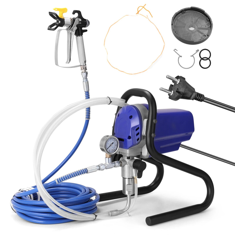 750W High Pressure Electric Airless Paint Sprayer - Versatile Home Improvement Tool For Effortless Painting 744110781403