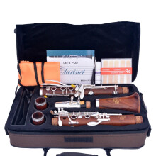 Moresky Professional 18-Key BB Clarinet in Red Rosewood with Silver-Plated Keys - Model M121