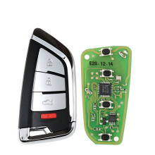Xhorse XSKF20EN Knife-Style Universal Smart Key (5-Pack) - 4-Button Proximity Key Compatible with VVDI2 & VVDI Mini Key Tool