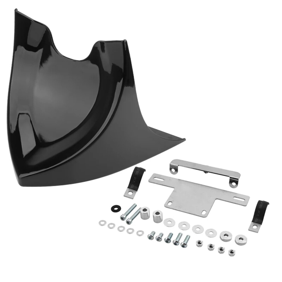Chin Fairing Mudguard Lower Dam Spoiler For Harley Touring Sportster Dyna Fatboy Softail - Light/Black 9067246346720