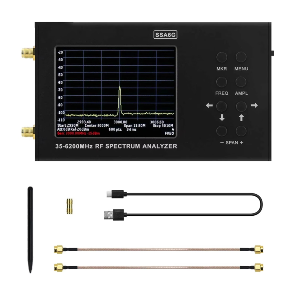 Ssa6g 35Mhz-6200Mhz Rf Spectrum Analyzer Rf Multimeter 4713049693640