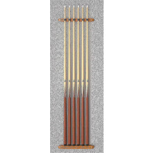 (As show, Black) SNQTV-Billiard Cue Rack Wall Mounted Hanging Cue Room Accessories Fast