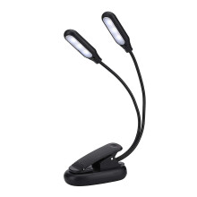 Music Stand Lights Flexible Gooseneck Clip-On Lamp For Music Stands Reading Black One Size