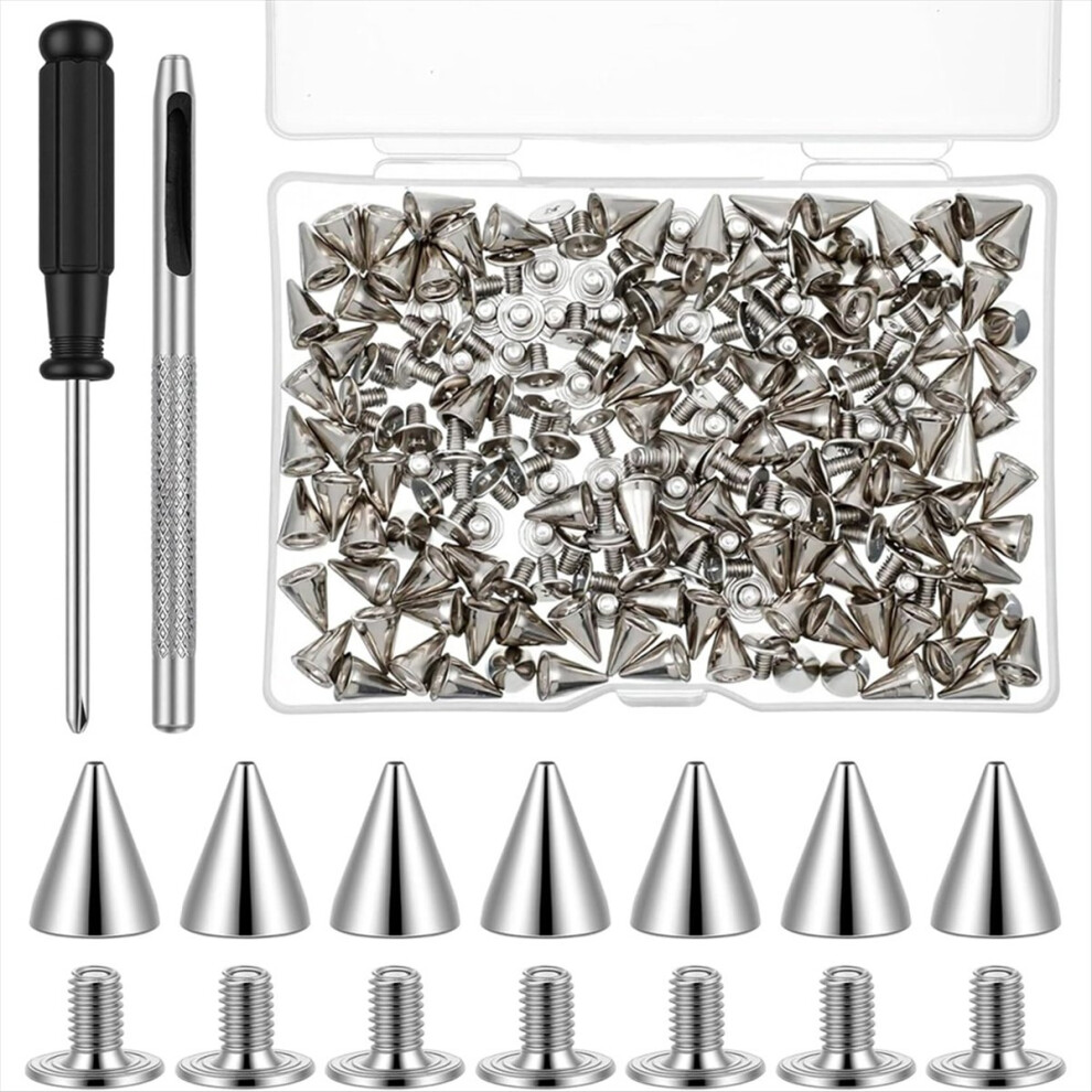 200 Pcs Cone Spikes Punk Spikes And Studs Kitcone Spikes Punk Spikes And Studs Kit 4713754138993